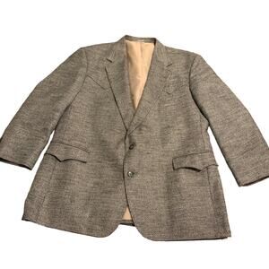 Vintage 70s Taos Country Men’s Western Tweed Sport Coat Blazer Size 46